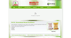 Desktop Screenshot of marutifertochem.com